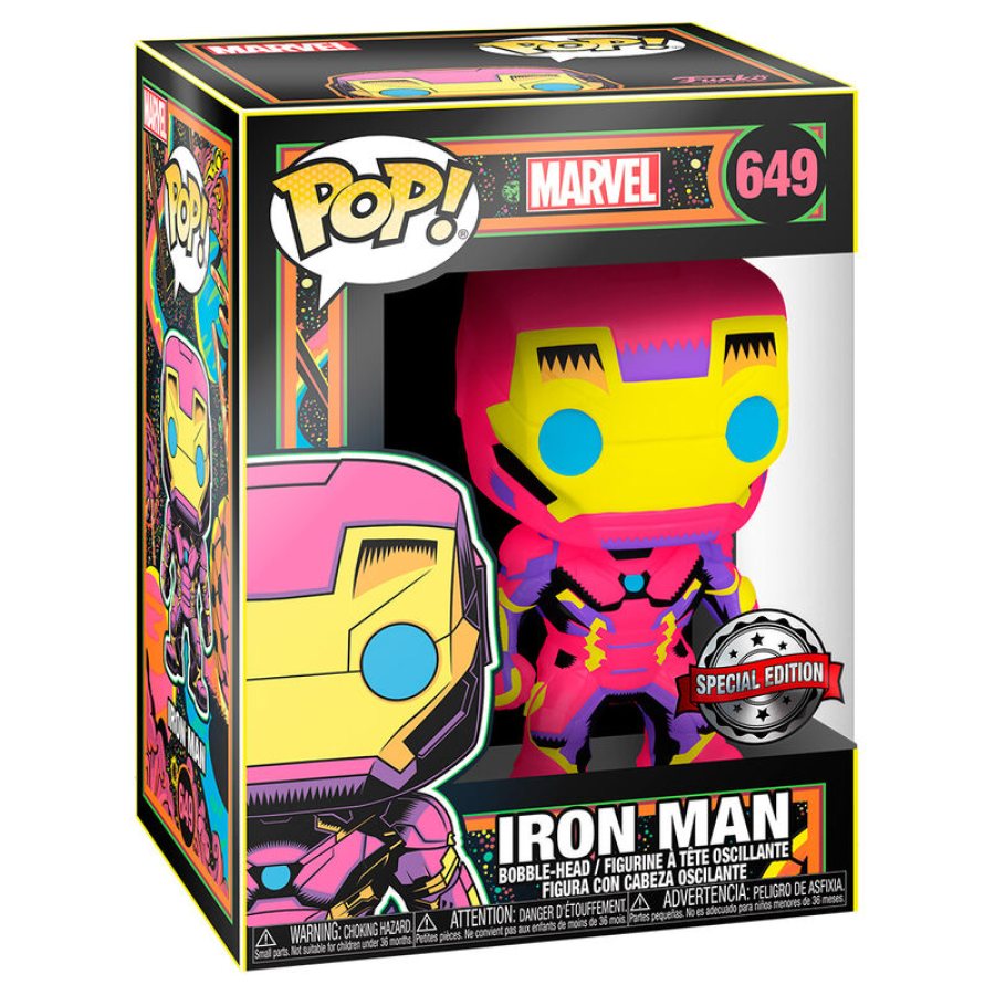 Iron Man Black Light Exclusivo