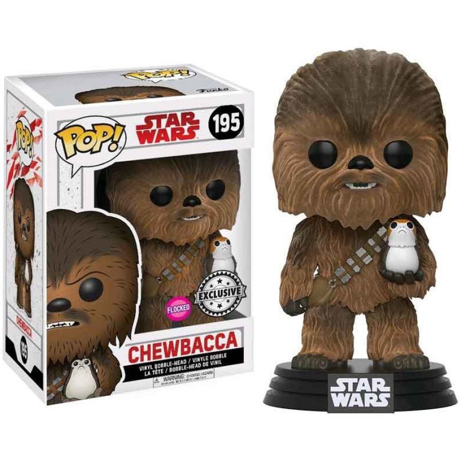 Chewbacca con Porg Flocked