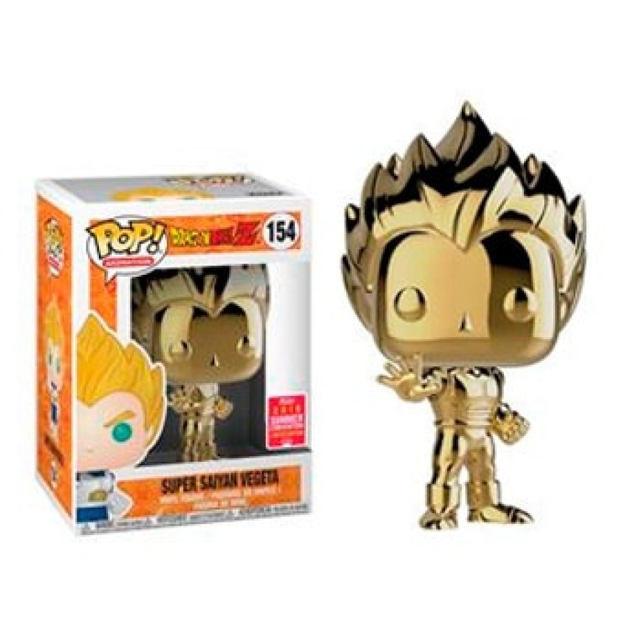 Vegeta Super Saiyan Cromado Oro SDCC 2018