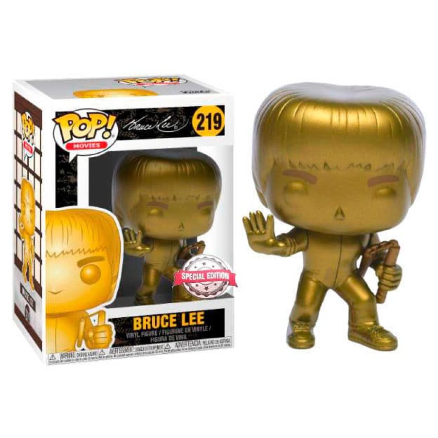 Bruce Lee Nunchakus Gold Exclusivo