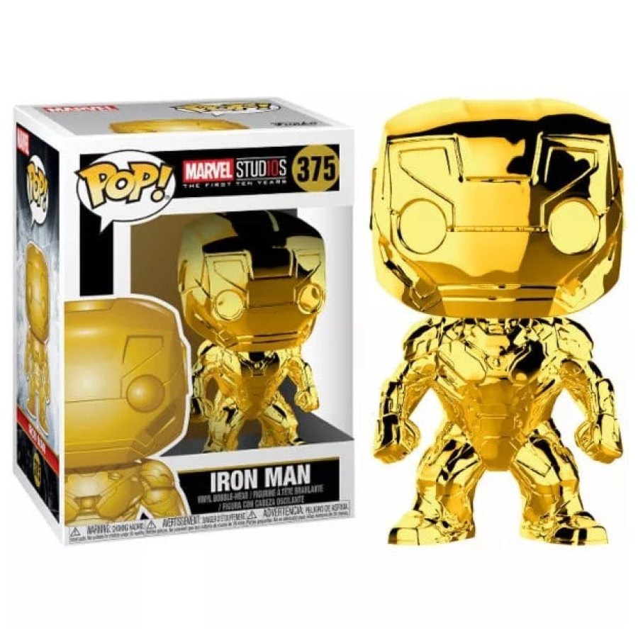 Iron Man Cromado Oro