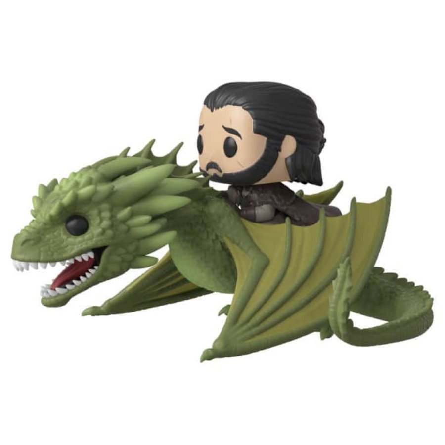 Jon Nieve con Rhaegal
