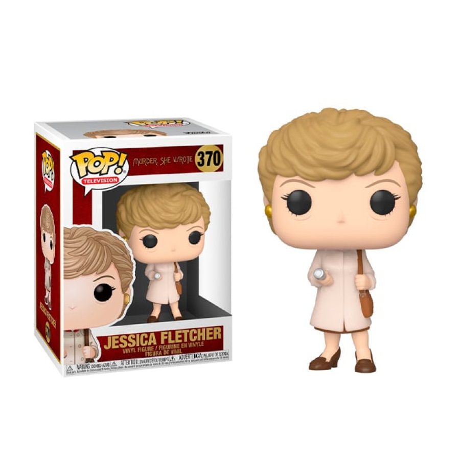 Jessica Fletcher con gabardina y linterna