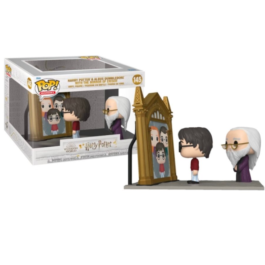 Harry Potter y Albus Dumbledore frente al Espejo