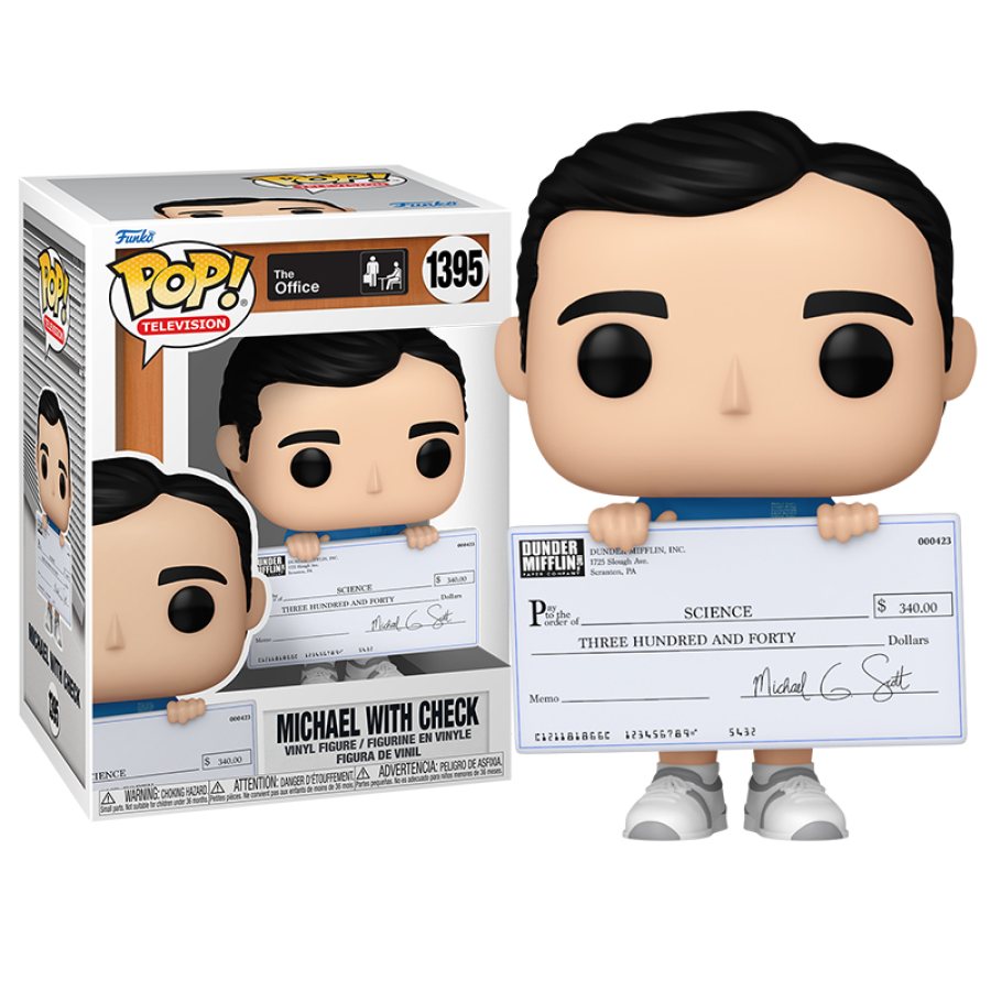 Michael con Cheque