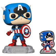 Capitan America con Pin (Exclusivo)