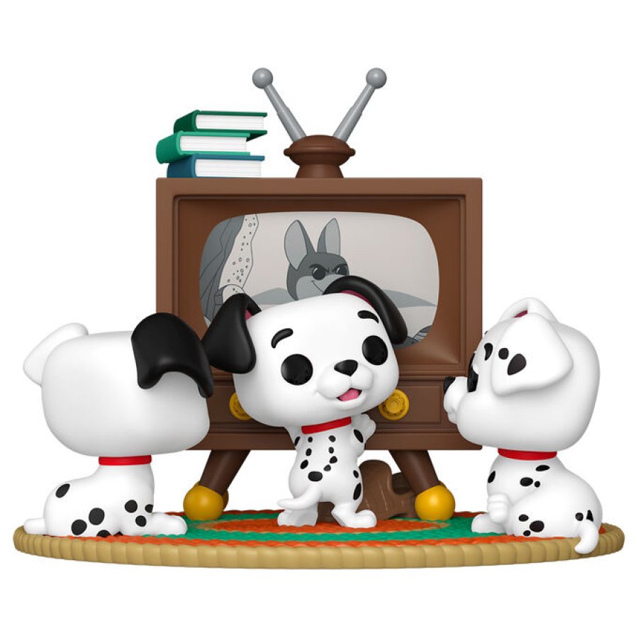 101 Dalmatas Rolly Patch & Lucky con TV