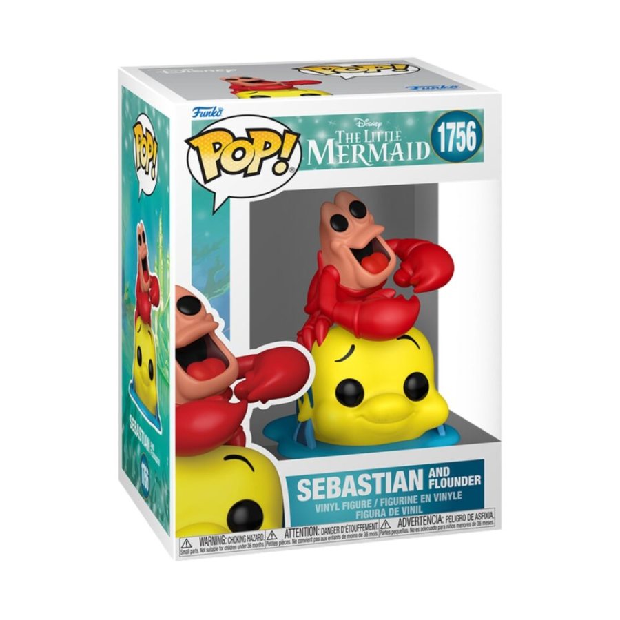 Funko Pop Sebastian and Flounder | The Little Mermaid