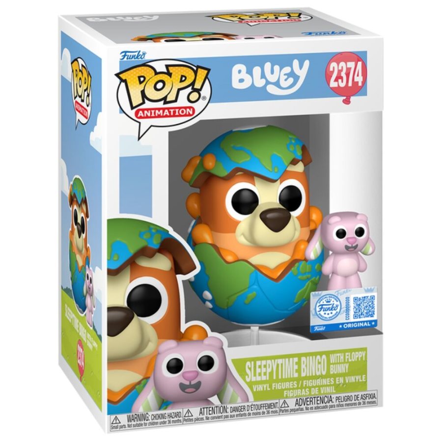 Funko Pop Bingo with Floppy | Bluey