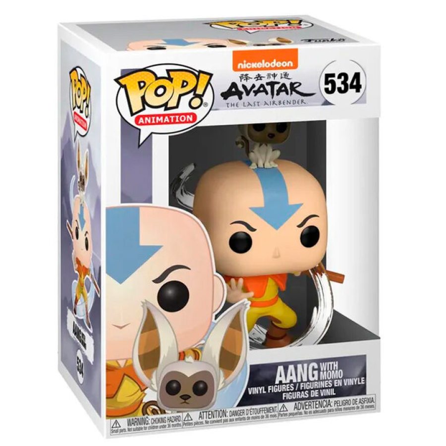 Aang con Momo