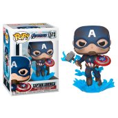 Capitan America con Mjolnir y Escudo Roto