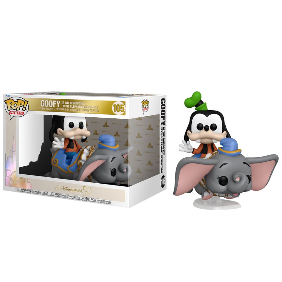 Goofy en atraccion Dumbo Volando