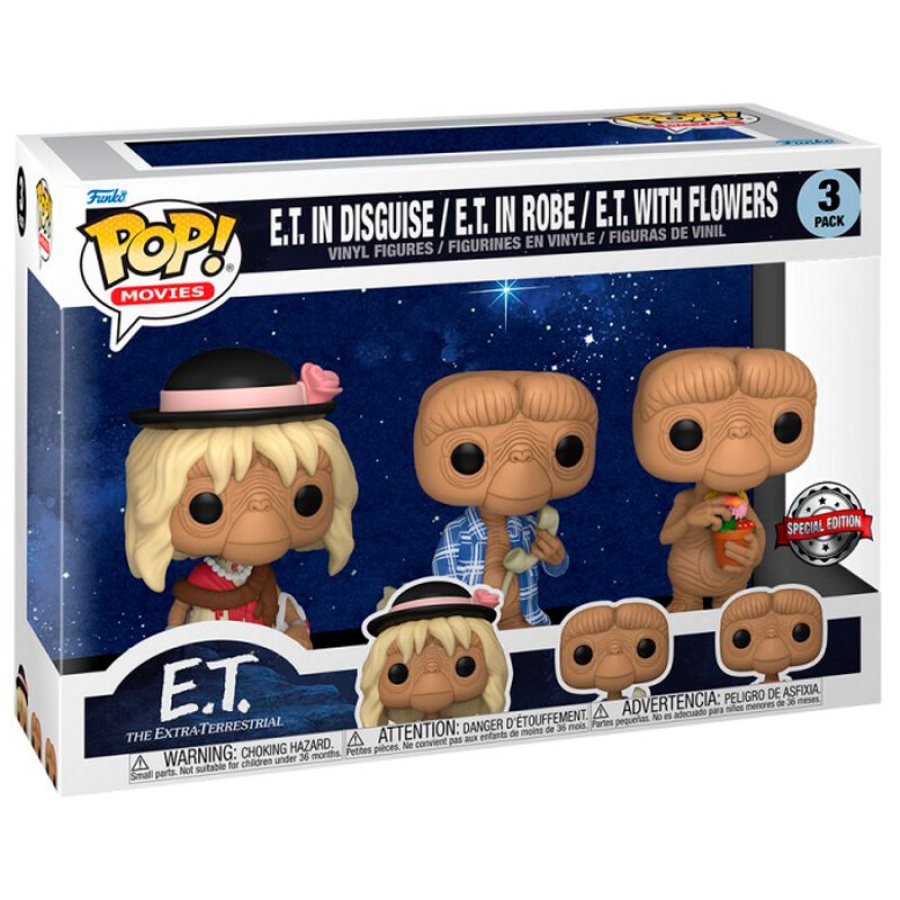 Pack 3 Figuras E.T (Exclusivo)