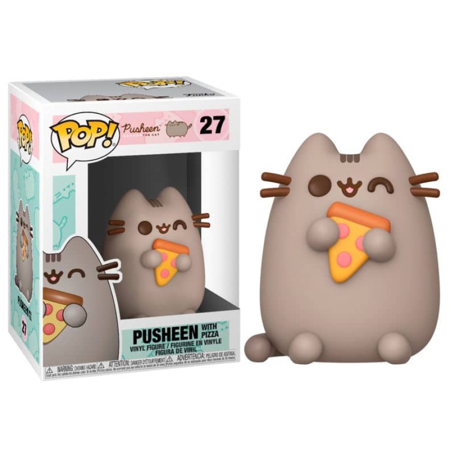 Pusheen con pizza