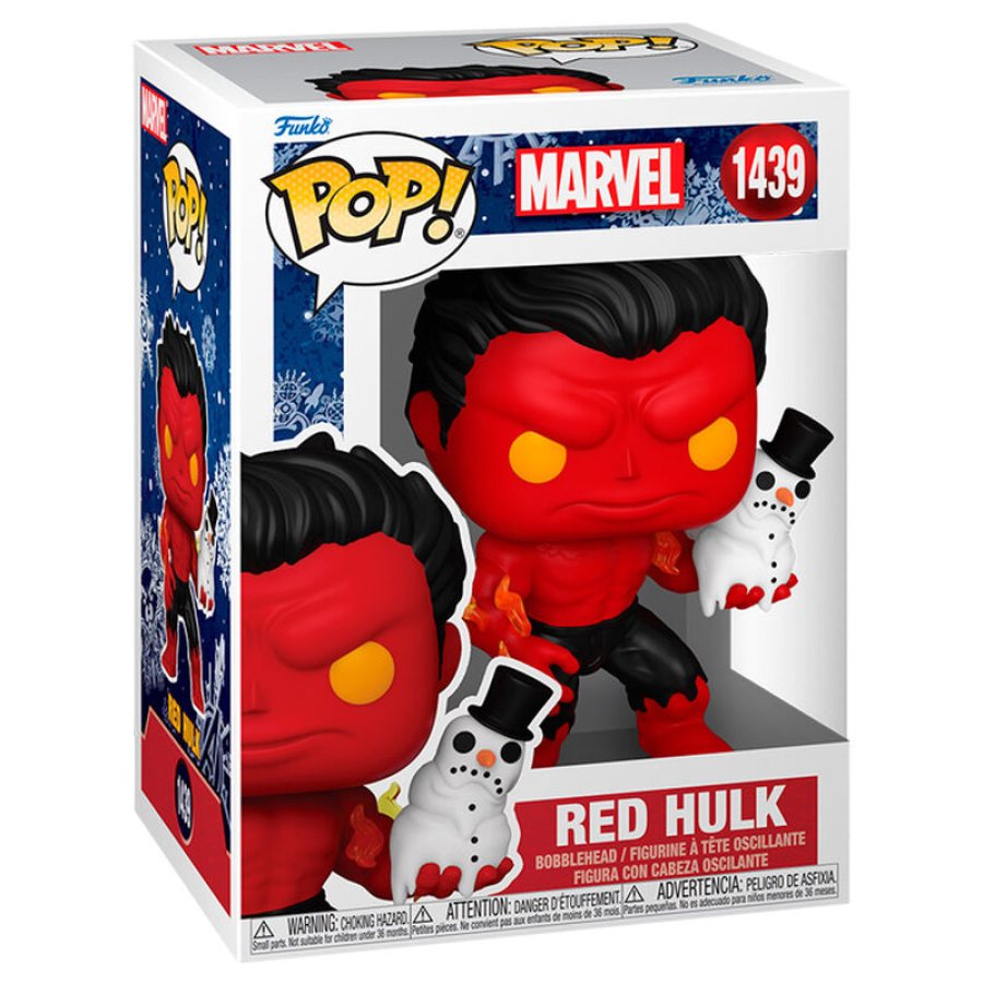 Red Hulk con Muñeco de nieve