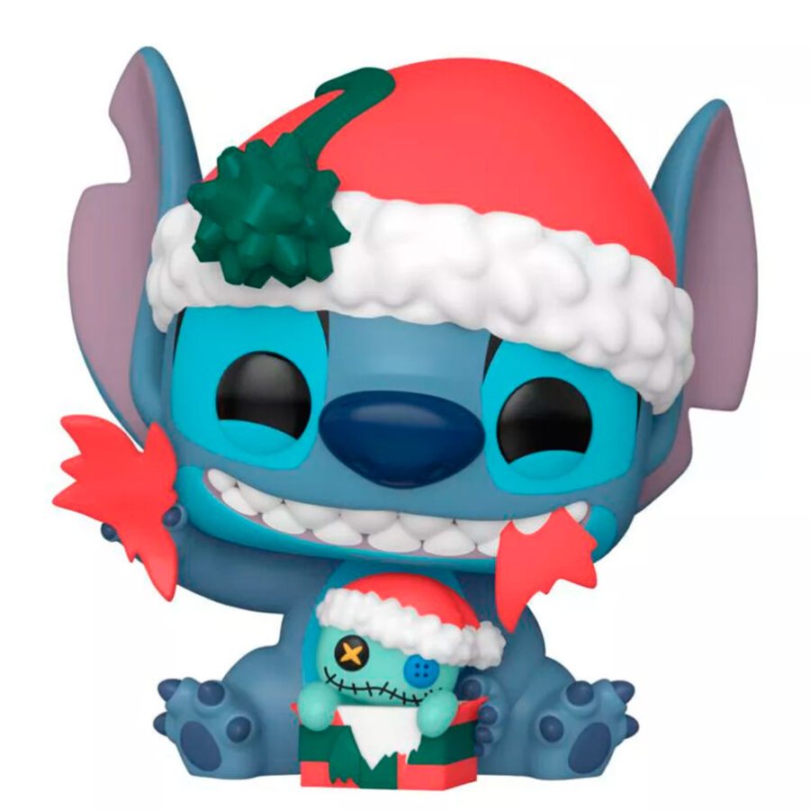 Stitch abriendo regalo