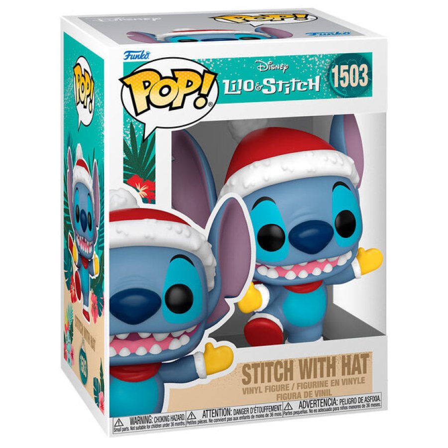 Stitch con Gorro de Santa