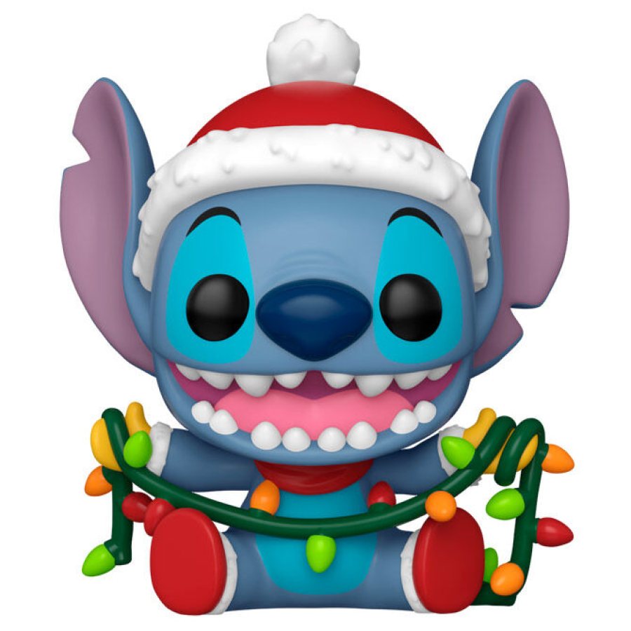 Stitch con Luces de Navidad