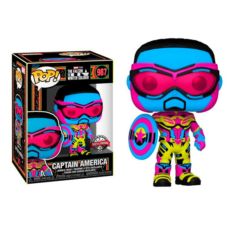 Capitan America Black light