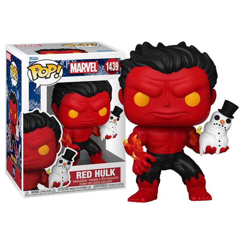 Red Hulk con Muñeco de nieve