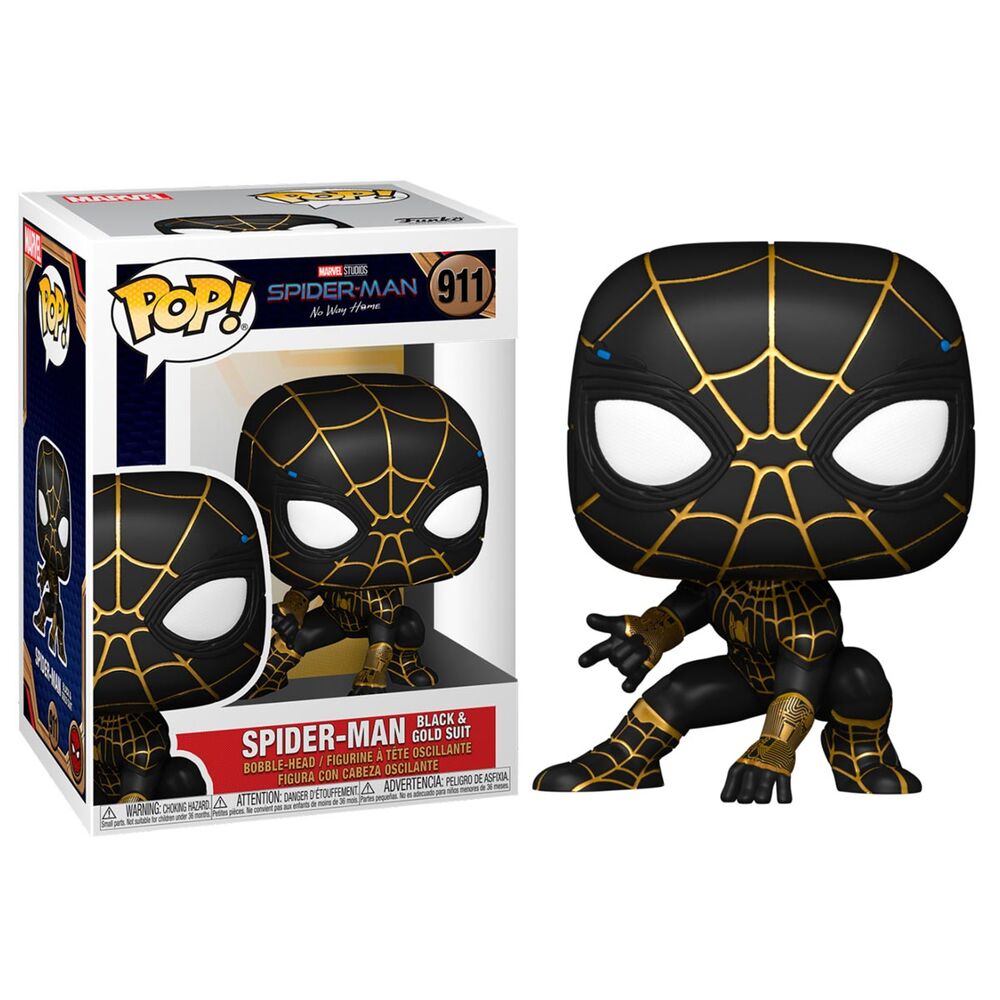 Spider-man traje oro y negro
