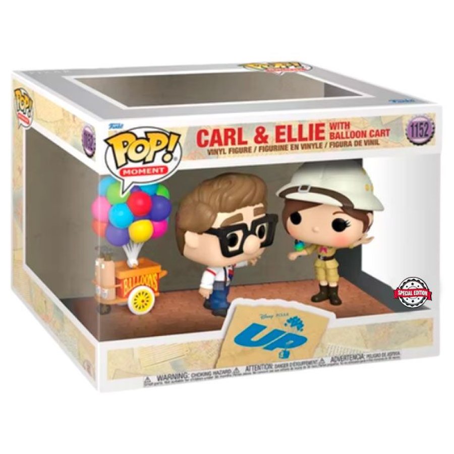 Carl y Ellie con carrito de globos (Exclusivo)