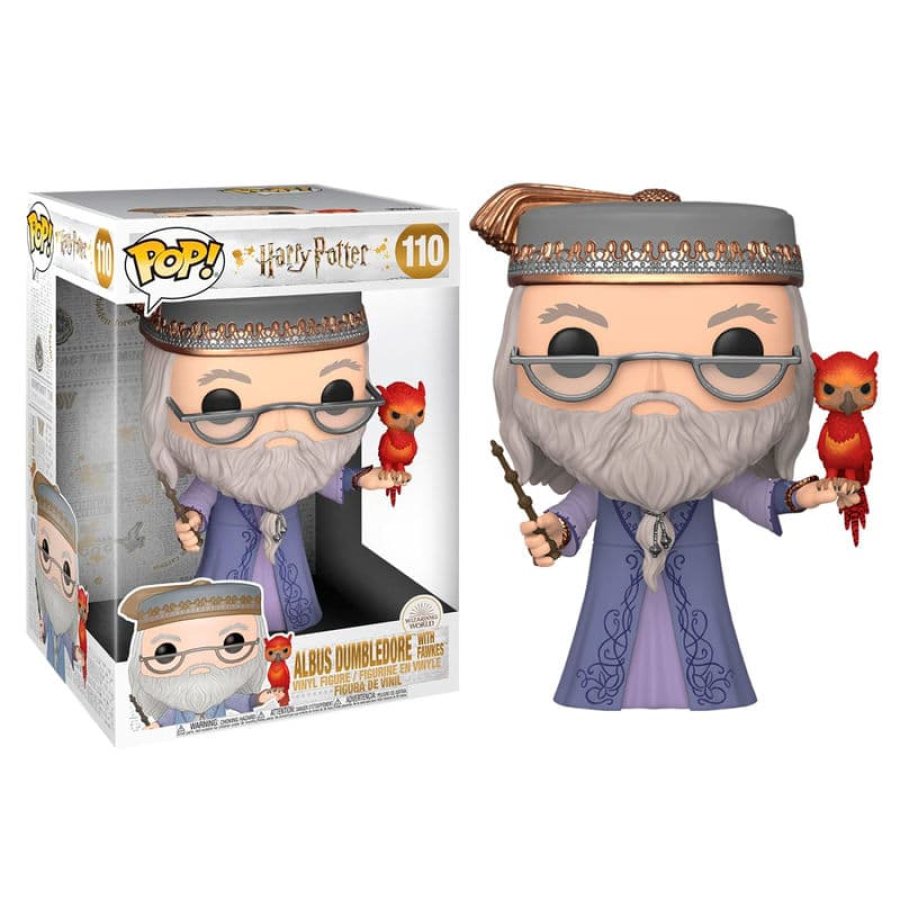 Dumbledore con Fawkes (Super Sized 25 cm)