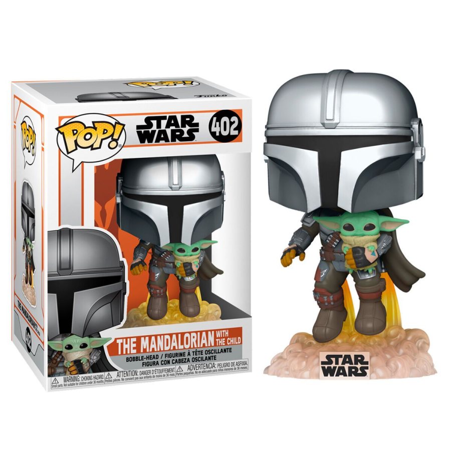 The Mandalorian Mando Flying with Jet Pack