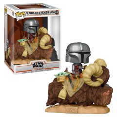 Mandalorian y Baby Yoda (En Bantha)