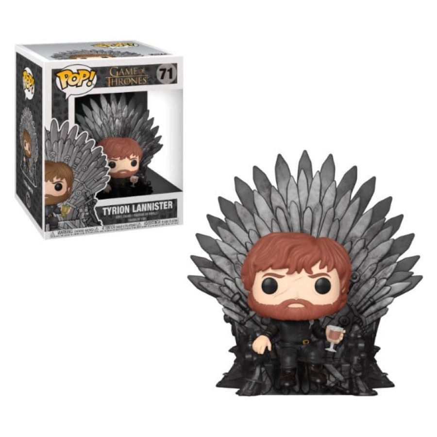 Tyrion Lannister sentado en el Trono