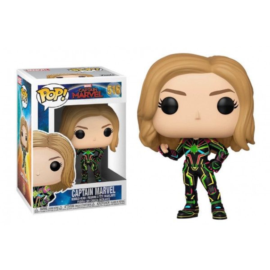 Capitana Marvel con traje de Neon