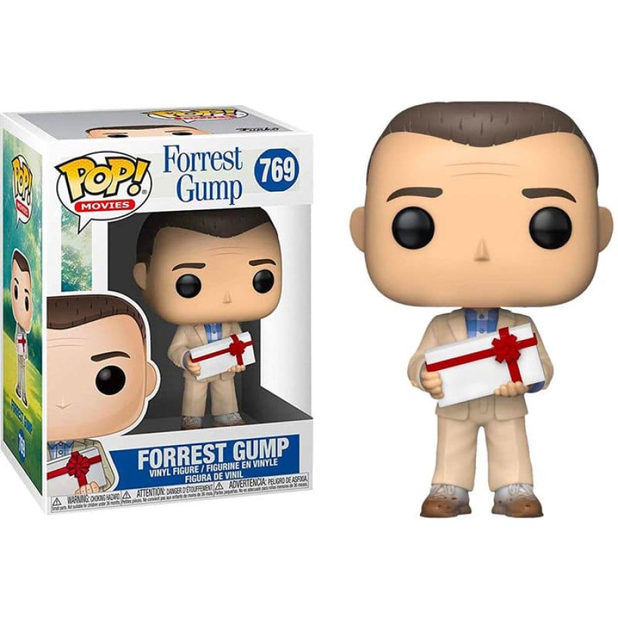 Forrest Gump con caja de bombones