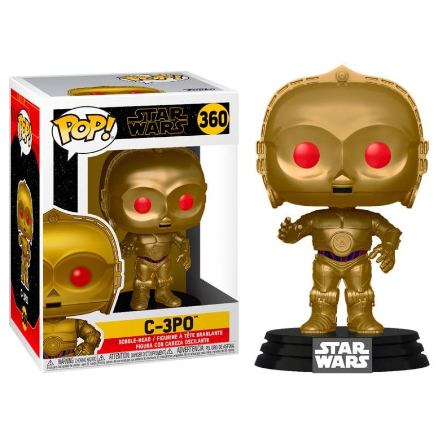 C-3PO Ojos rojos metálicos