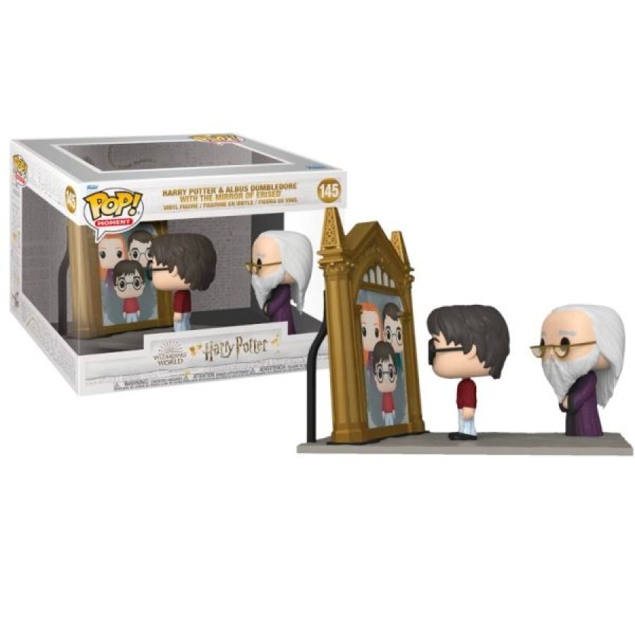 Harry Potter y Albus Dumbledore frente al Espejo