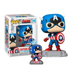 Capitan America con Pin (Exclusivo)